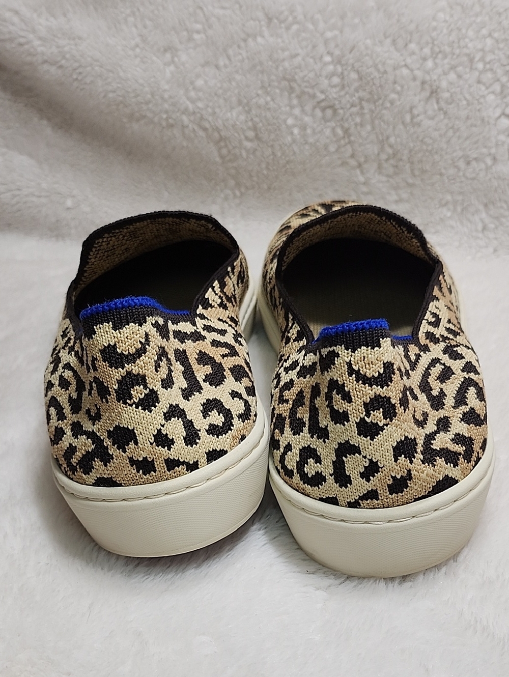 Rothy's The Original Slip On Loafers Washable Animal Print Shoes Sz 10 - Picture 10 of 16